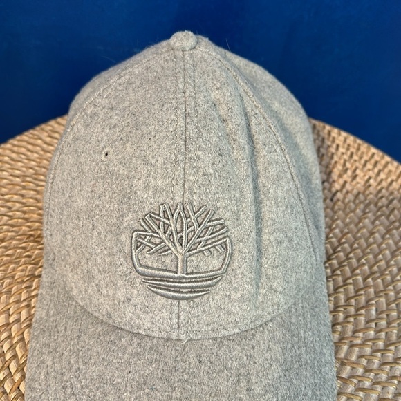 Men’s Timberland Gray Wool Blend Velcro Adjustable Strap Ball Cap - One Size - Picture 2 of 9